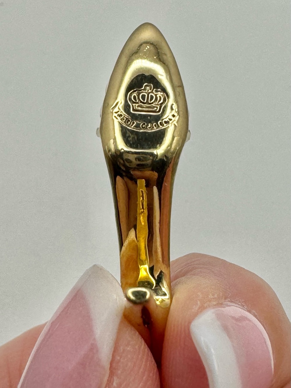 Juicy Couture Gold-Tone High Heel Charm with Turquoise Enamel - Picture 4 of 7